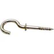 Takkrok trä 50mm med krage 2-pack