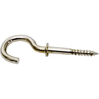 Takkrok trä 50mm med krage 2-pack