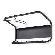 SPINDER DESIGN Bend klädhängare, w. 7 krokar - svart stål (B:80)