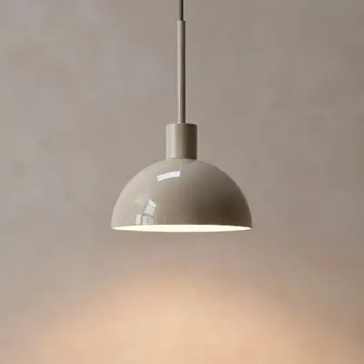 Vienda pendellampa, grå, Ø 20 cm, metall, GU10 – Herstal - Matsal - Modern - Med en ljuskälla
