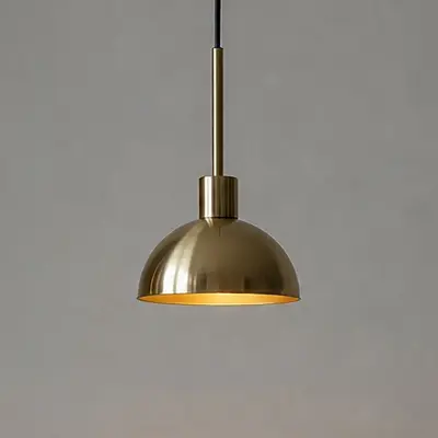 Vienda pendellampa, mässing, Ø 20 cm, metall, GU10 – Herstal - Matsal - Modern - Med en ljuskälla