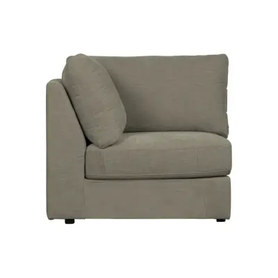 VTWONEN Family 1-persons soffmodul, hörn - varmgrå polyester