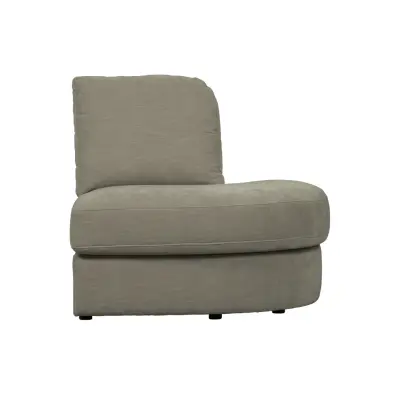 VTWONEN Family 1-persons soffmodul, runt hörn, höger - varmgrå polyester