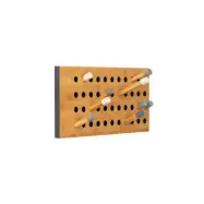 WE DO WOOD Scoreboard Liten klädhängare, horisontell, w. 12 krokar - naturlig ekfanér och trä