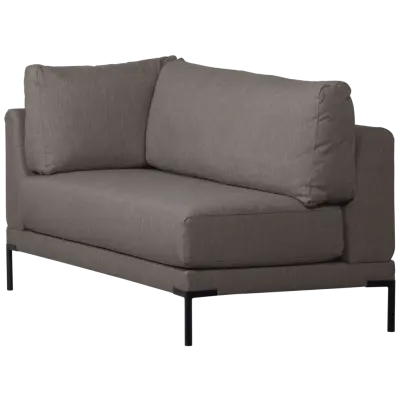 WOOOD Matbänk hörnelement höger grå melerad