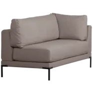 WOOOD Matbänk hörnelement vänster taupe