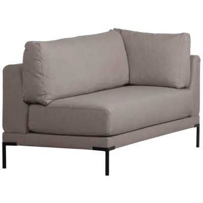 WOOOD Matbänk hörnelement vänster taupe