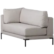 WOOOD Par matbänk hörnelement höger ljusgrå