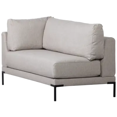 WOOOD Par matbänk hörnelement höger ljusgrå