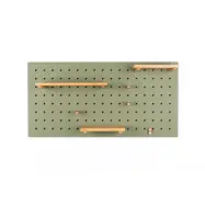 ZUIVER Bundy Pegboard organiser - grönt järn och bambu trä