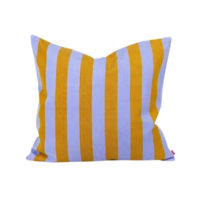 Kuddfodral Emanuela 50x50cm Senap/Lila