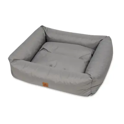 ANIMOOD Maurice hundsäng, rektangulär - grå och wigofil (61x70)