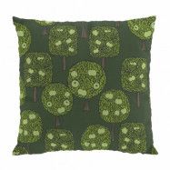 Arvidssons Textil Äppelskogen kuddfodral 47x47 cm Mörkgrön
