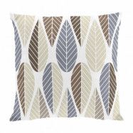 Arvidssons Textil Blader kuddfodral 47x47 cm Brun-blå