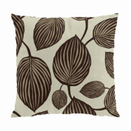 Arvidssons Textil Lyckans blad kuddfodral 45x45 cm Brun