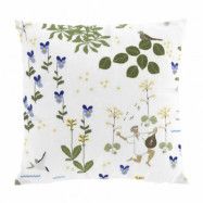 Arvidssons Textil Rönnerdahl kuddfodral 47x47 cm Offwhite-grön