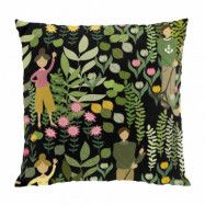 Arvidssons Textil Trädgård kuddfodral 47x47 cm Svart-grön
