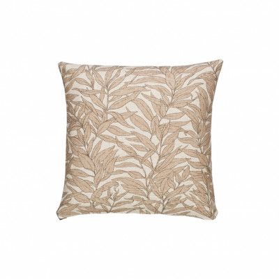Blad Kuddfodral, Beige 45x45cm