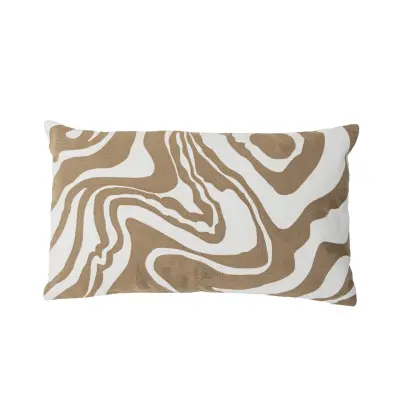 BLOOMINGVILLE Aba Kudde, Natur, Bomull (L60xB35 cm)