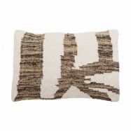 Bloomingville Abano kudde 40x60 cm Vit-brun