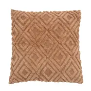 BLOOMINGVILLE Aprilia kudde, brun, bomull W: 60 cm, L: 60cm