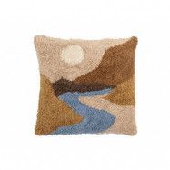 Bloomingville - Leoni Cushion Brown/Cotton Bloomingville