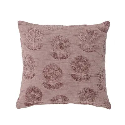 BLOOMINGVILLE Sofia kudde, lila, bomull W: 50 cm, L: 50 cm