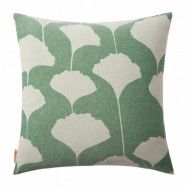 Brita Sweden Ginko kuddfodral 50x50 cm Grön-vit (Emerald)