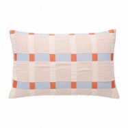 Broste Copenhagen Asta kuddfodral 40x60 cm Pumkin orange-pale blush