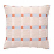 Broste Copenhagen Asta kuddfodral 60x60 cm Pumkin orange-pale blush