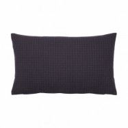 Broste Copenhagen Bodil kuddfodral 30x50 cm Black-intense blue