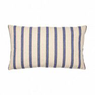 Broste Copenhagen Dagmar kuddfodral 30x50 cm Off white-intense blue