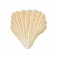 Broste Copenhagen Kudde Seashell bomull Gul