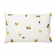 Broste Copenhagen Lemon kuddfodral 40x60 cm Golden yellow