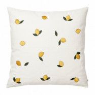 Broste Copenhagen Lemon kuddfodral 50x50 cm Golden yellow