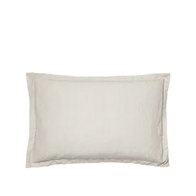 BROSTE COPENHAGEN Linn kuddfodral, rektangulärt - matt grå bomull/linne (40x60)