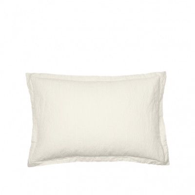 BROSTE COPENHAGEN Linn kuddfodral, rektangulärt - slottsbeige bomull/linne (40x60)