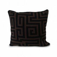Ceannis Kuddfodral Stickat 50x50 cm Brun-svart