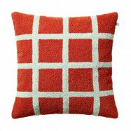 Chhatwal&Jonsson Check kuddfodral 50x50 cm Apricot orange-aqua