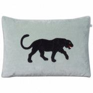 Chhatwal&Jonsson Embroidered Black Panther kuddfodral 40x60 cm Aqua