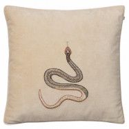 Chhatwal&Jonsson Embroidered Cobra kuddfodral 50x50 cm Beige
