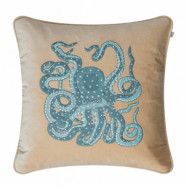 Chhatwal&Jonsson Embroidered Octopus kuddfodral 50x50 cm Beige-aqua