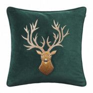 Chhatwal&Jonsson Embroidered Reindeer kuddfodral 50x50 cm Green