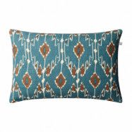 Chhatwal&Jonsson Ikat Goa kuddfodral 60x40 cm Heaven blue-taupe