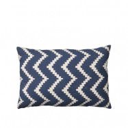 Chhatwal&Jonsson Ikat Sema kudde blue/off white, 40 cm
