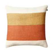 Chhatwal&Jonsson Kumar kuddfodral 50x50 cm Khaki-apricot orange