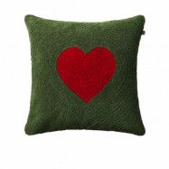 Chhatwal&Jonsson Love kuddfodral 50x50 cm Forest green-red