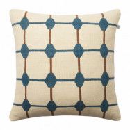 Chhatwal&Jonsson Rakhi kuddfodral 50x50 cm Palace blue-taupe
