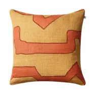 Chhatwal&Jonsson Sikkim kuddfodral 50x50 cm Apricot orange-khaki