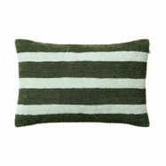 Chhatwal&Jonsson Stripe linen boucle kuddfodral 40x60 cm Cactus green-aqua